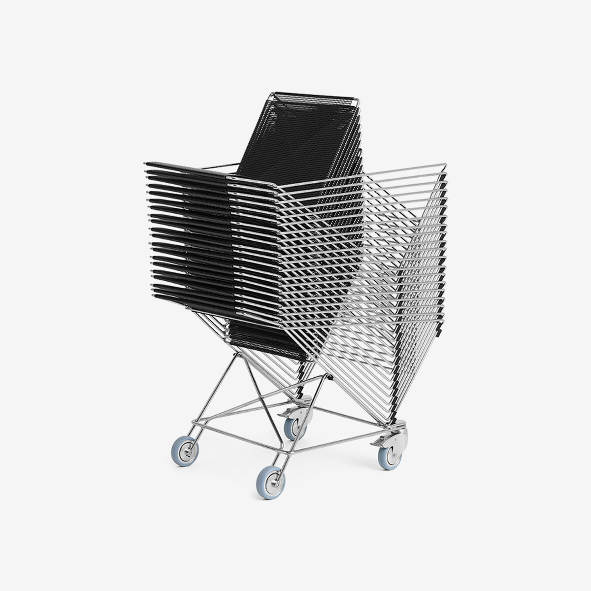Silla X-Line cromada interior